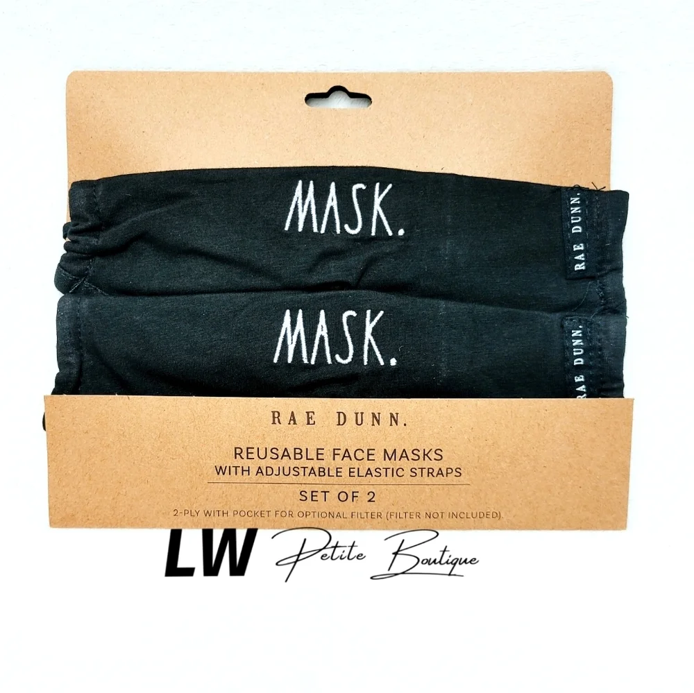 Rae 2pk Reusable Face 'MASK' Masks